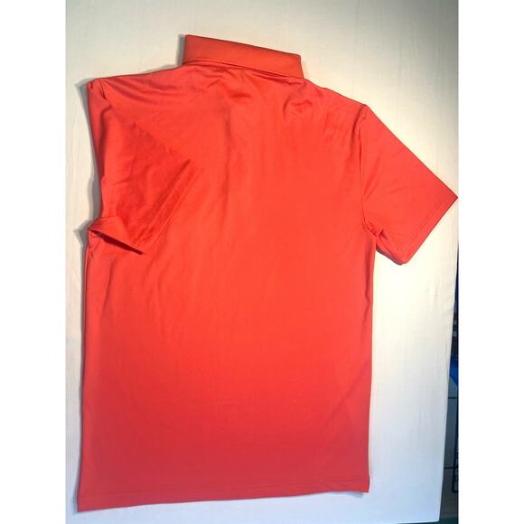 Member's Mark Moisture Wicking 50 UPF Sun Protection Performance Polo Sz S Coral - Picture 2 of 3